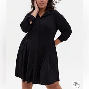 Torrid 4X A-line shirt dress with pockets